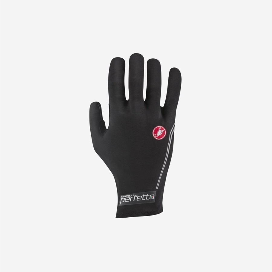 Black Castelli PERFETTO LIGHT Men Gloves | HDZ934816