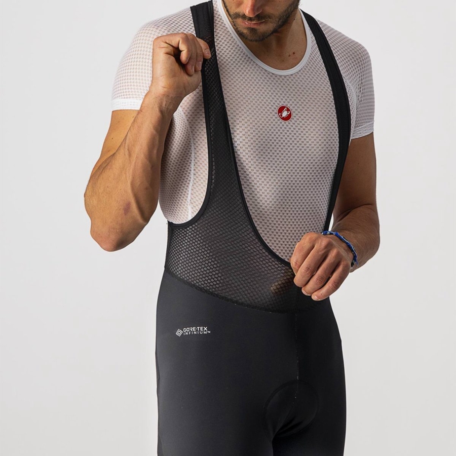 Black Castelli POLARE 3 Men Bib Tights | QLZ981604