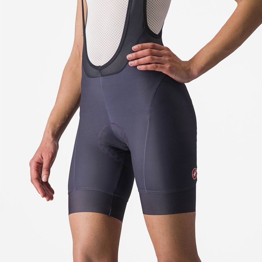 Black Castelli PRIMA Women Bib Shorts | FUZ345976