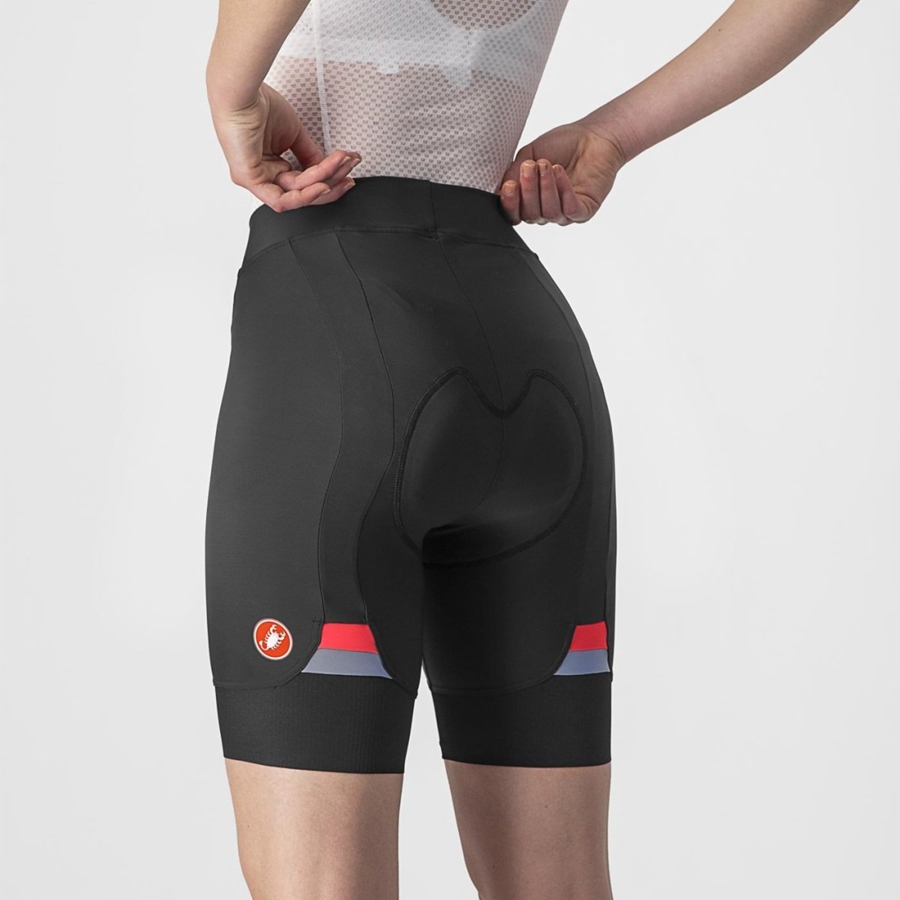 Black Castelli PRIMA Women Shorts | OMP784062