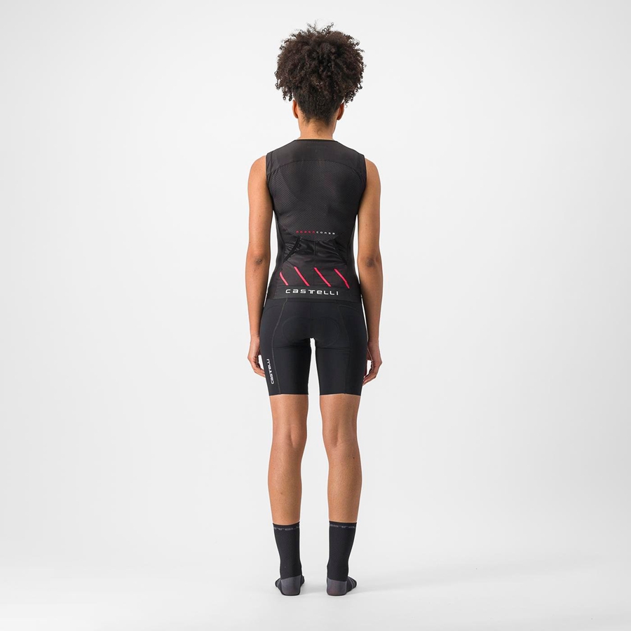 Black Castelli RIDE-RUN W Women Suits | TYP728316