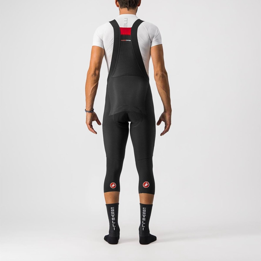 Black Castelli SORPASSO RoS BIB KNICKER Men Leggings | UTS639487