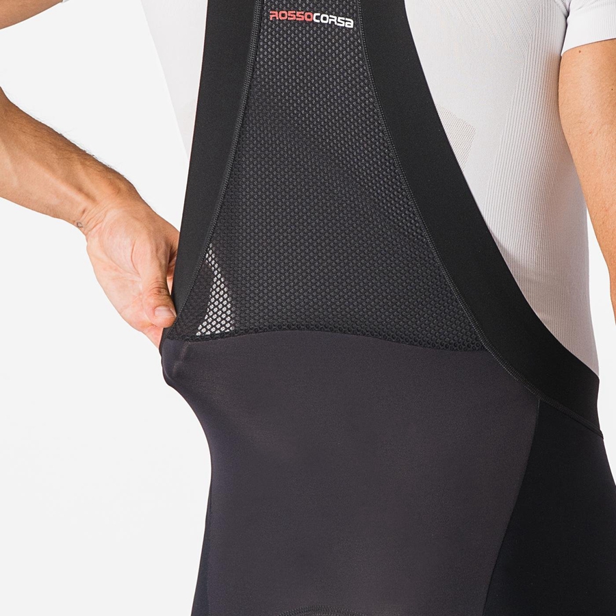 Black Castelli SORPASSO RoS Men Bib Tights | SHF143758