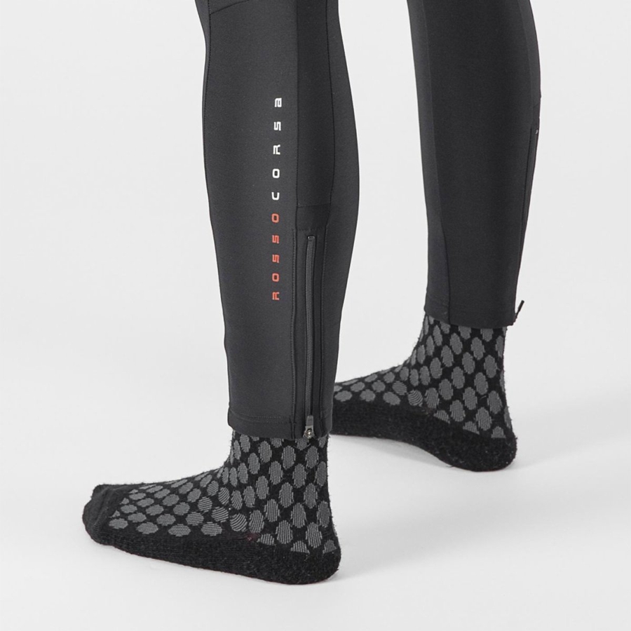 Black Castelli SORPASSO RoS W Women Bib Tights | OWE713602