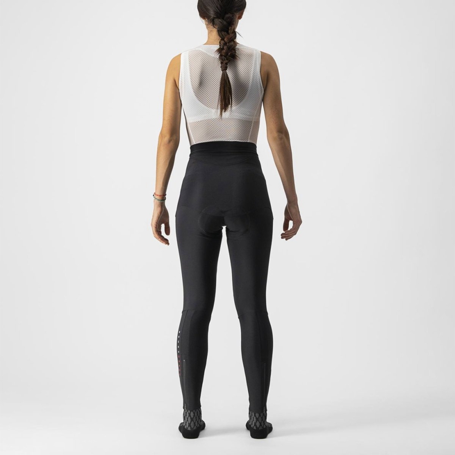 Black Castelli SORPASSO RoS W Women Leggings | SVI492617