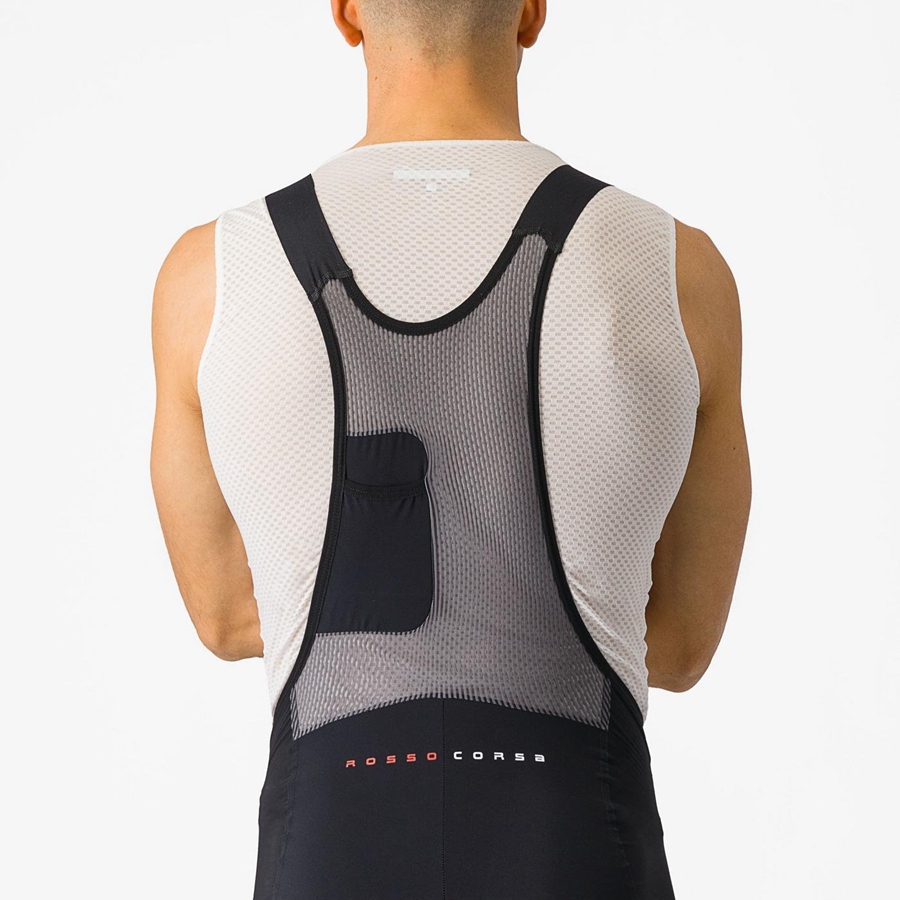 Black Castelli SUPERLEGGERA Men Bib Shorts | VFR489361