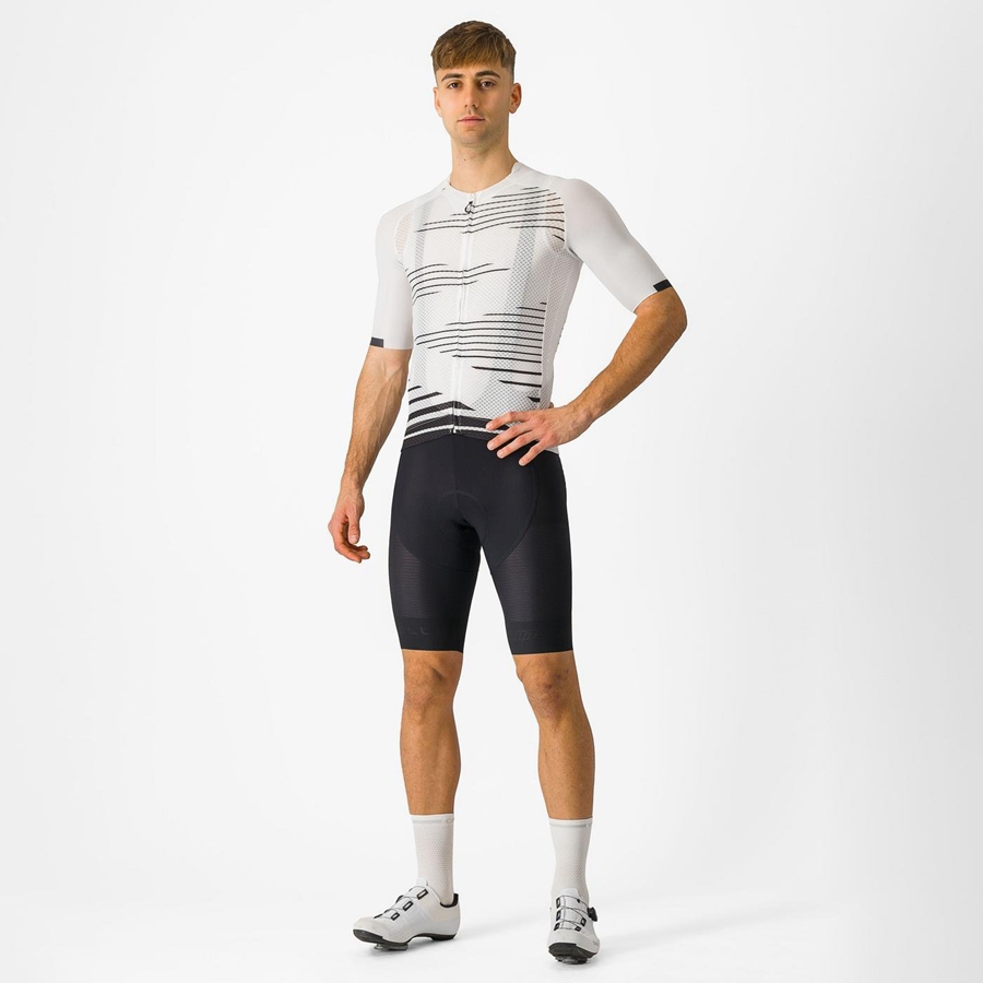 Black Castelli SUPERLEGGERA Men Bib Shorts | VFR489361