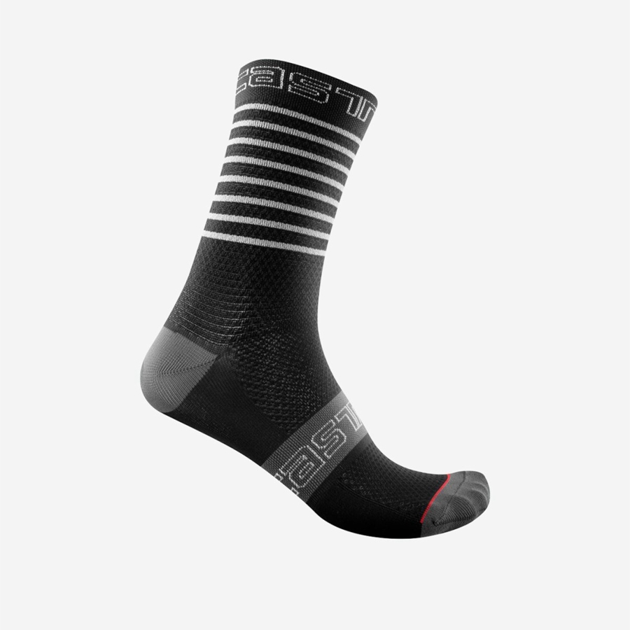 Black Castelli SUPERLEGGERA W 12 Women Socks | PND218760