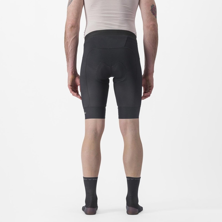 Black Castelli TRAIL LINER Men Shorts | GMS698514