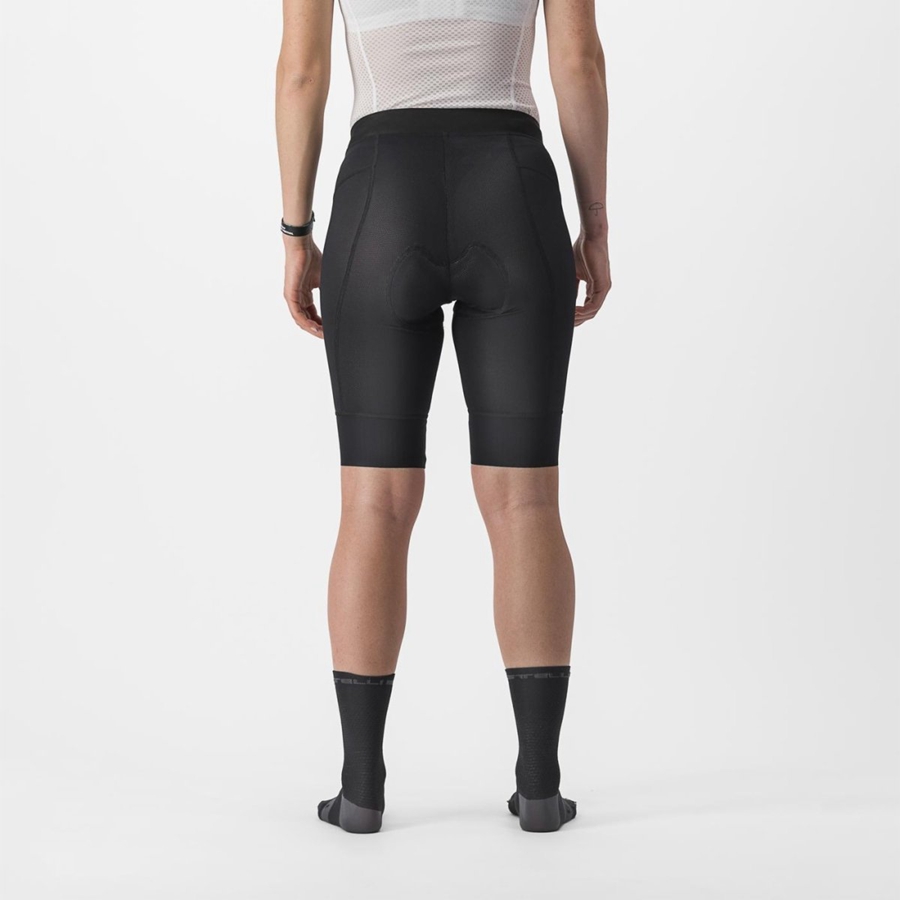 Black Castelli TRAIL W LINER Women Shorts | BAP521786