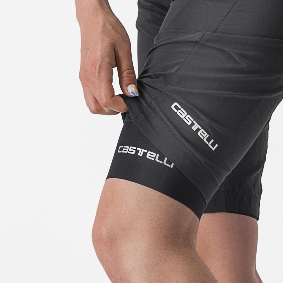 Black Castelli TRAIL W LINER Women Shorts | BAP521786