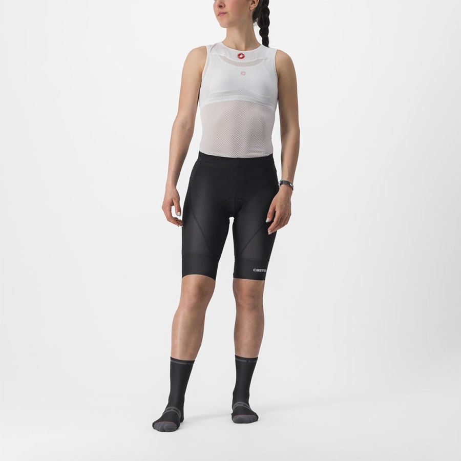 Black Castelli TRAIL W LINER Women Shorts | BAP521786