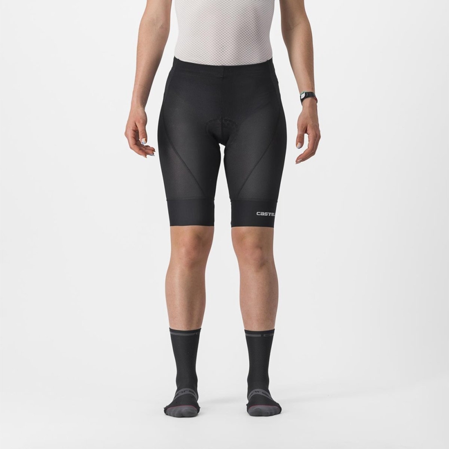 Black Castelli TRAIL W LINER Women Shorts | BAP521786