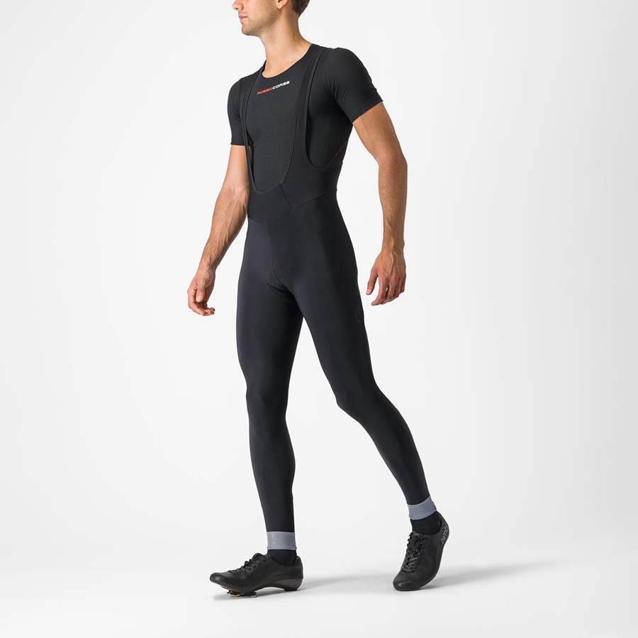 Black Castelli TUTTO NANO Men Bib Tights | PYM279184