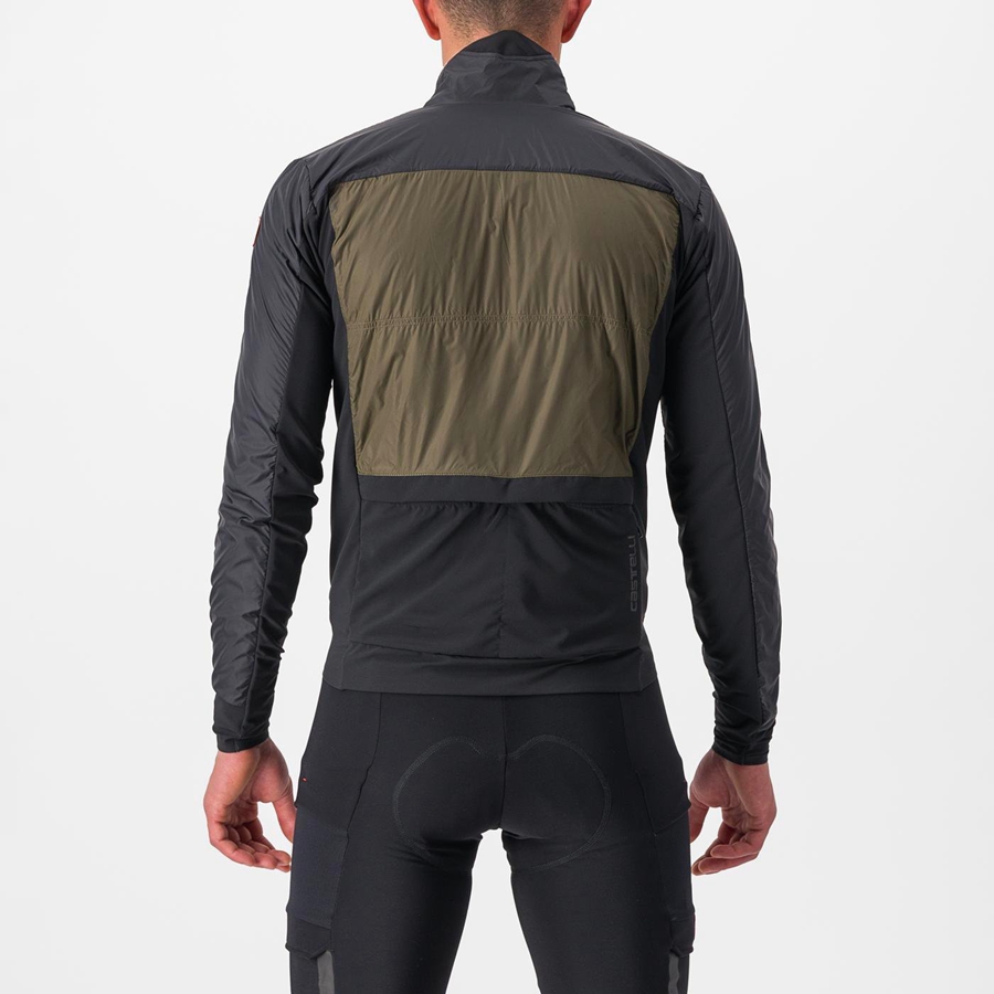 Black Castelli UNLIMITED PUFFY Men Jackets | RWJ915763