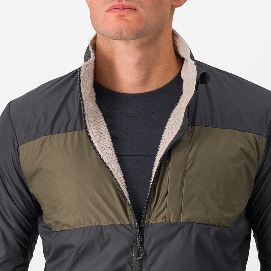 Black Castelli UNLIMITED PUFFY Men Jackets | RWJ915763