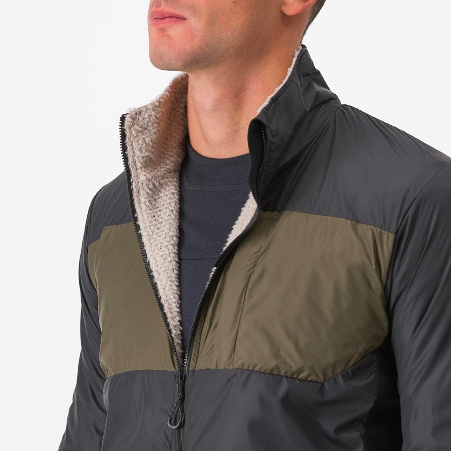 Black Castelli UNLIMITED PUFFY Men Jackets | RWJ915763