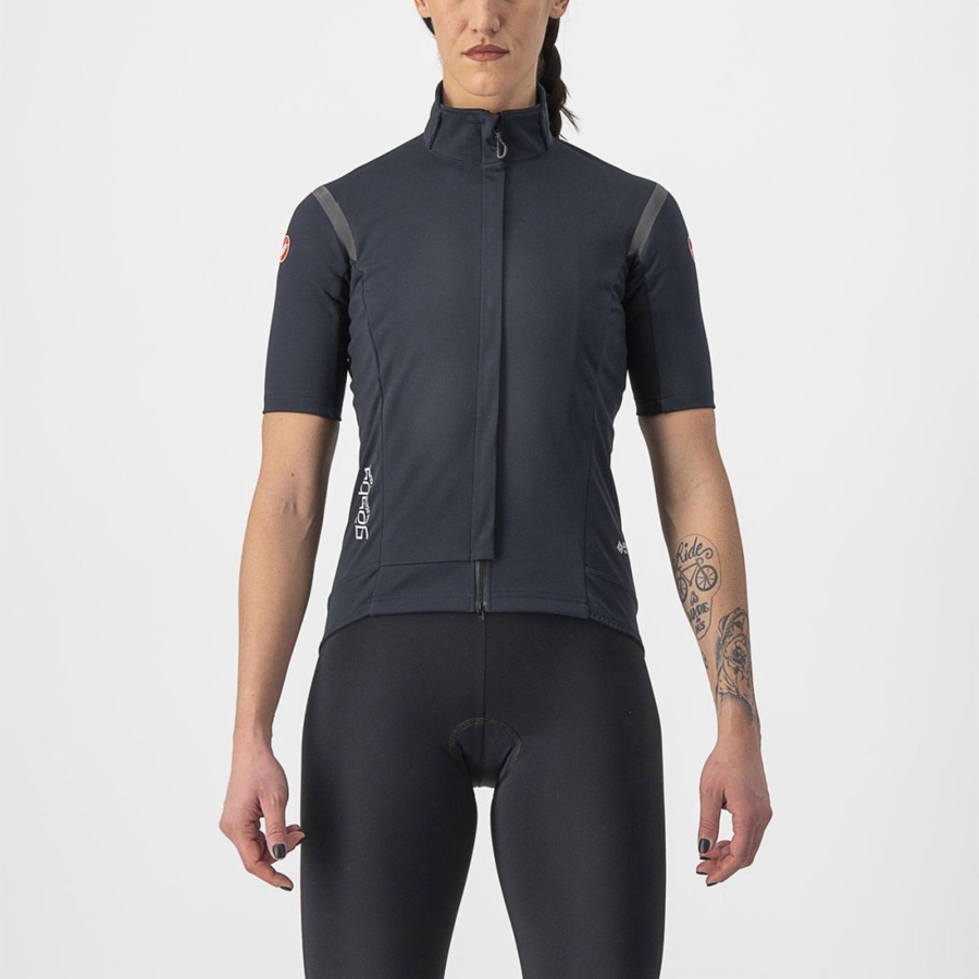 Black / Black Castelli GABBA RoS 2 W Women Jackets | LWR748920