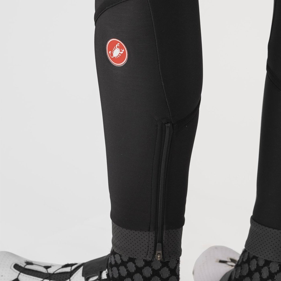 Black / Black Castelli VELOCISSIMA DT Women Bib Tights | GRN712360