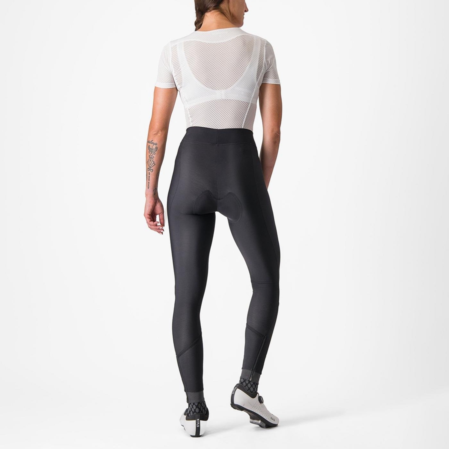 Black / Black Castelli VELOCISSIMA THERMAL Women Leggings | WMD825739