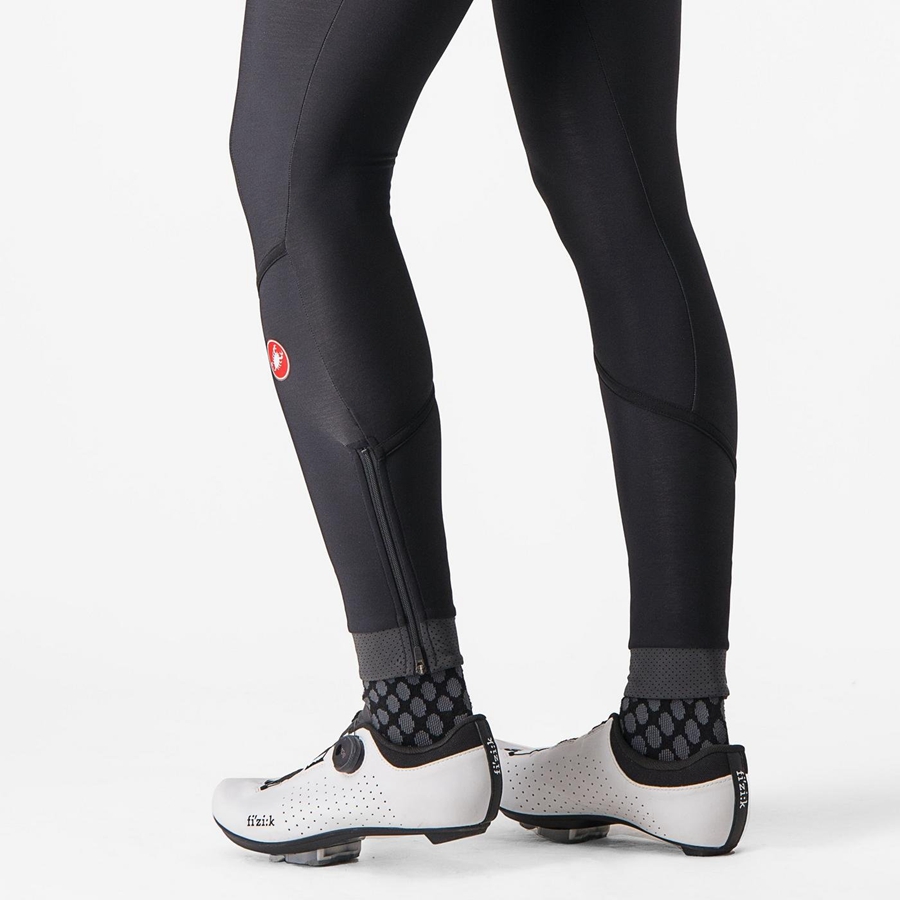 Black / Black Castelli VELOCISSIMA THERMAL Women Leggings | WMD825739