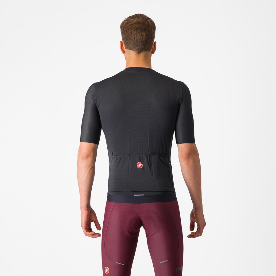 Black / Dark Grey Castelli ESPRESSO Men Jersey | GSN380457