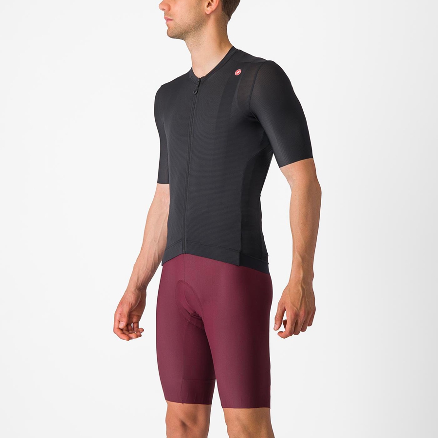 Black / Dark Grey Castelli ESPRESSO Men Jersey | GSN380457