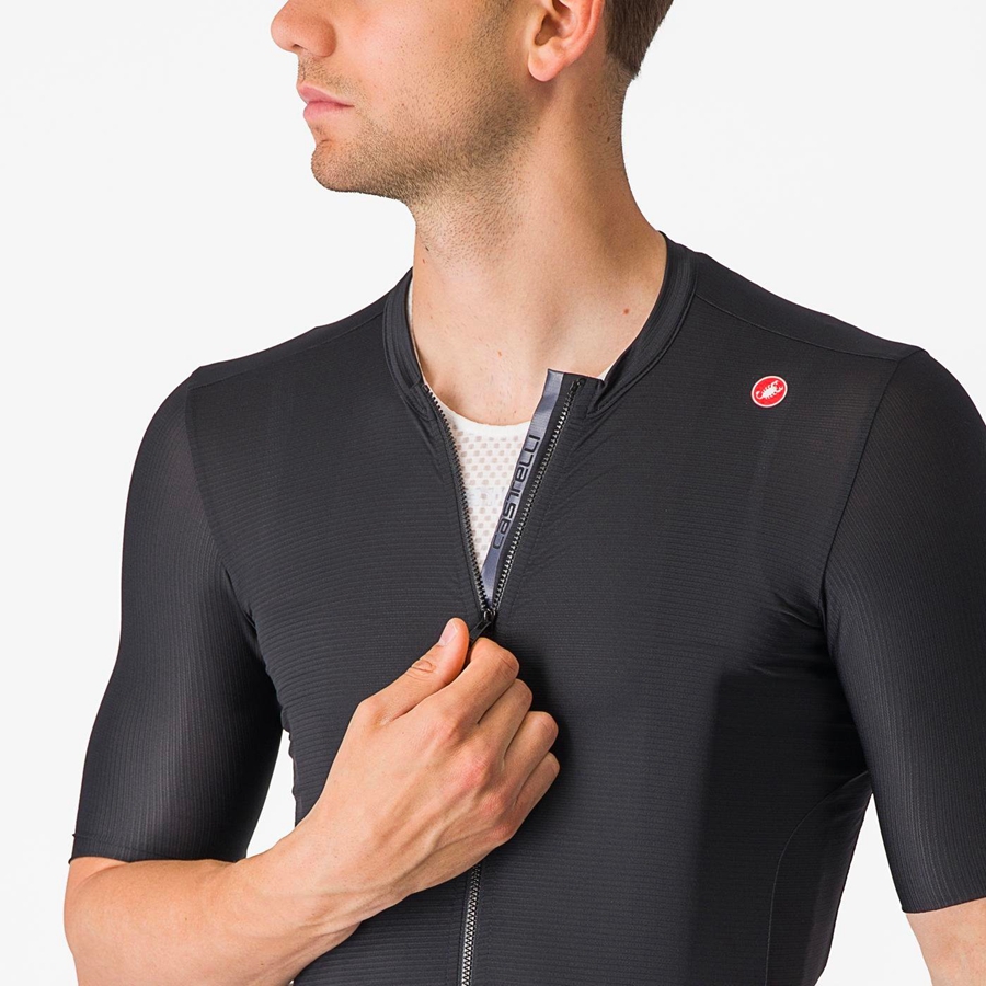 Black / Dark Grey Castelli ESPRESSO Men Jersey | GSN380457