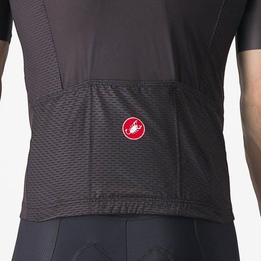 Black / Dark Grey / Red Castelli TRADIZIONE Men Jersey | MEC938274