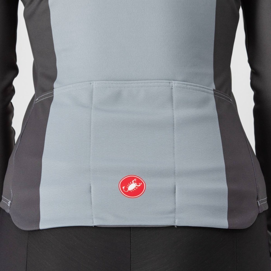 Black / Grey Castelli UNLIMITED W THERMAL Women Jersey | KMC836752