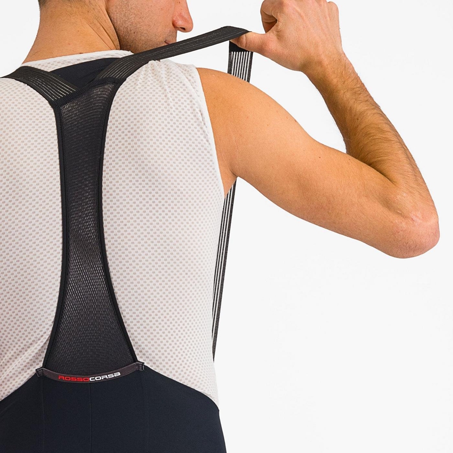 Black / White Castelli FREE AERO RC CLASSIC Men Bib Shorts | PGD954832