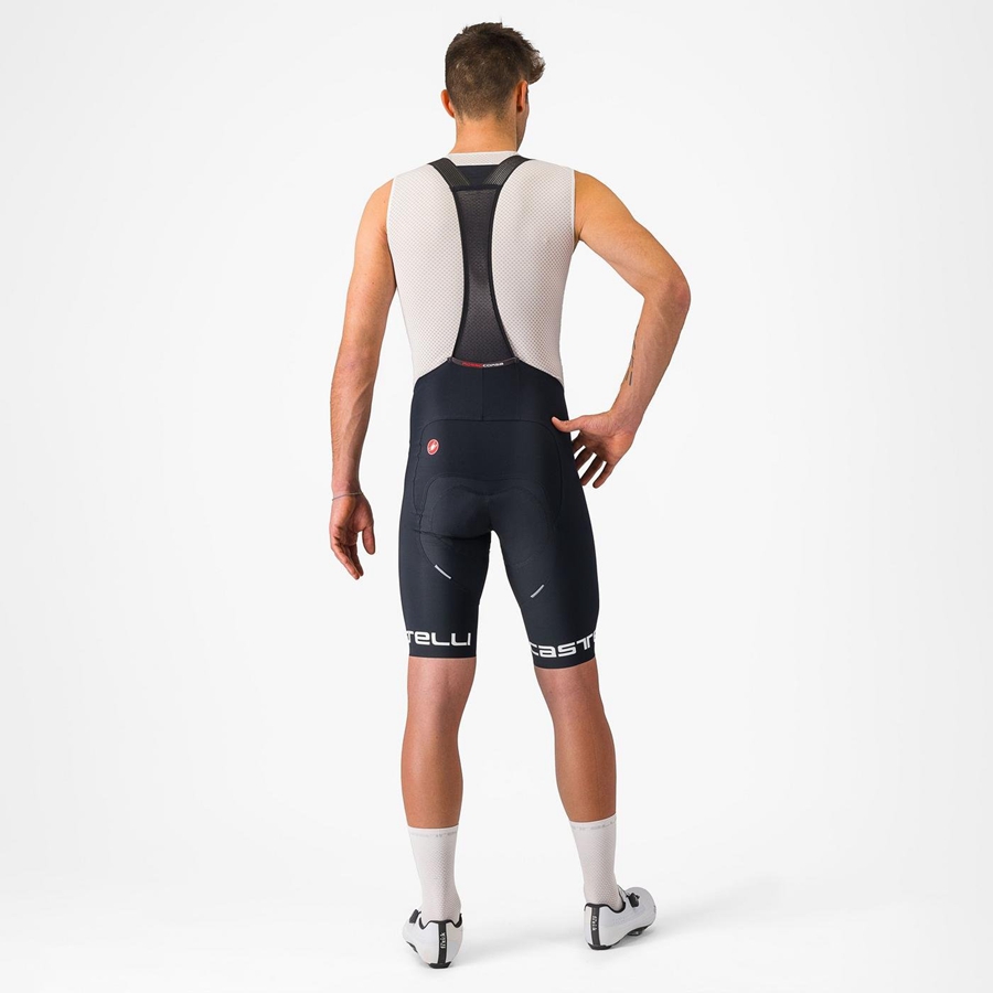 Black / White Castelli FREE AERO RC CLASSIC Men Bib Shorts | PGD954832