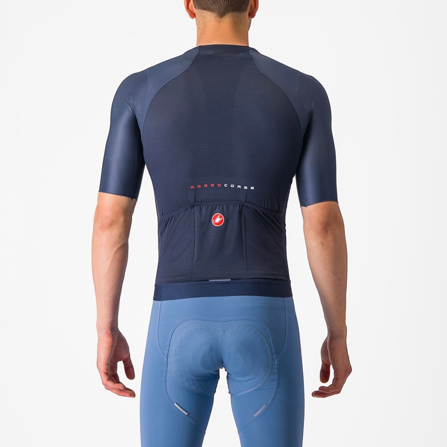 Blue Castelli AERO RACE 7.0 Men Jersey | RJH316742