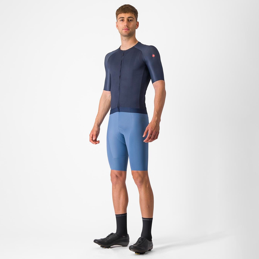 Blue Castelli AERO RACE 7.0 Men Jersey | RJH316742