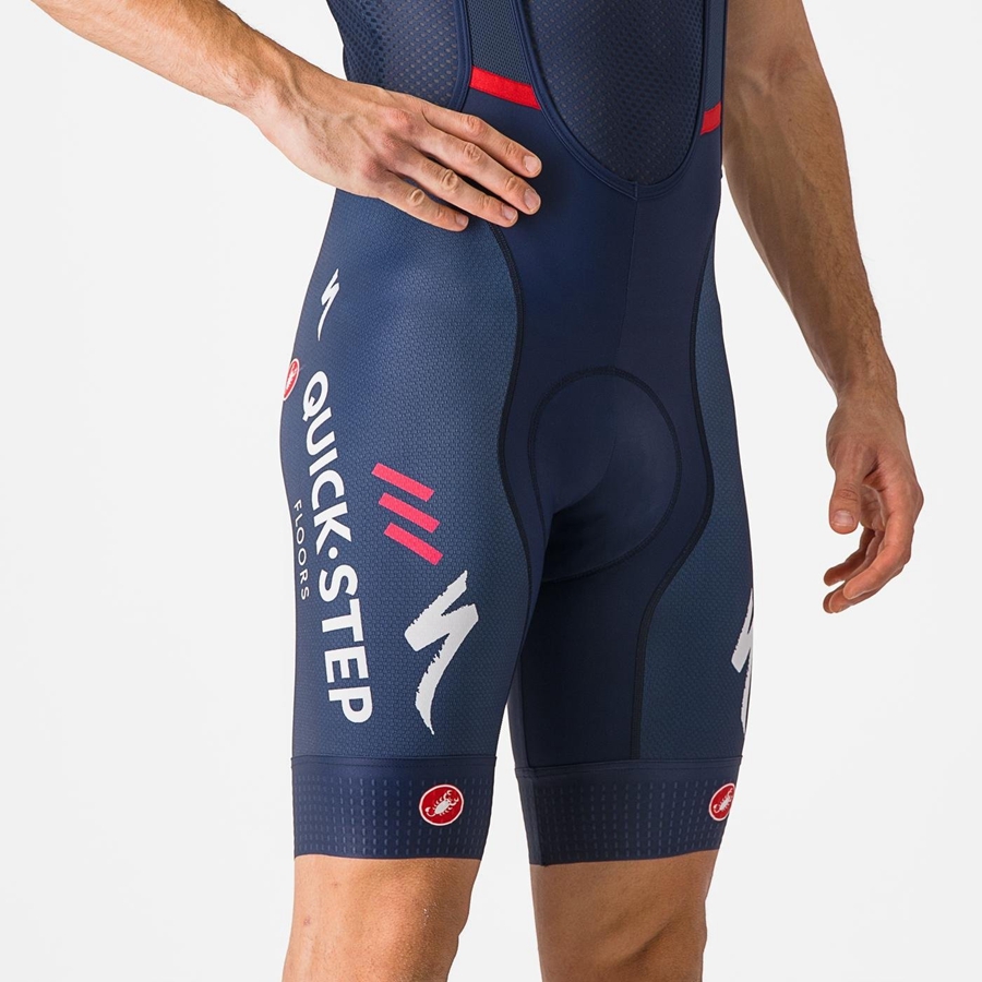 Blue Castelli COMPETIZIONE Men Bib Shorts | NSE076425