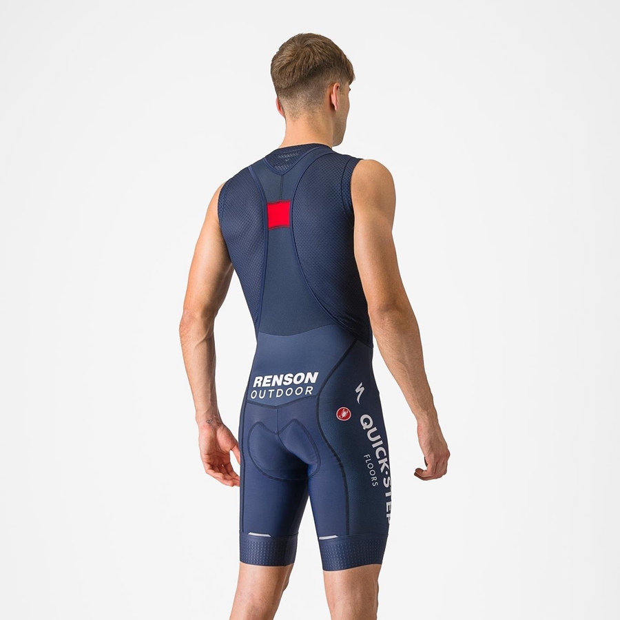 Blue Castelli COMPETIZIONE Men Bib Shorts | NSE076425