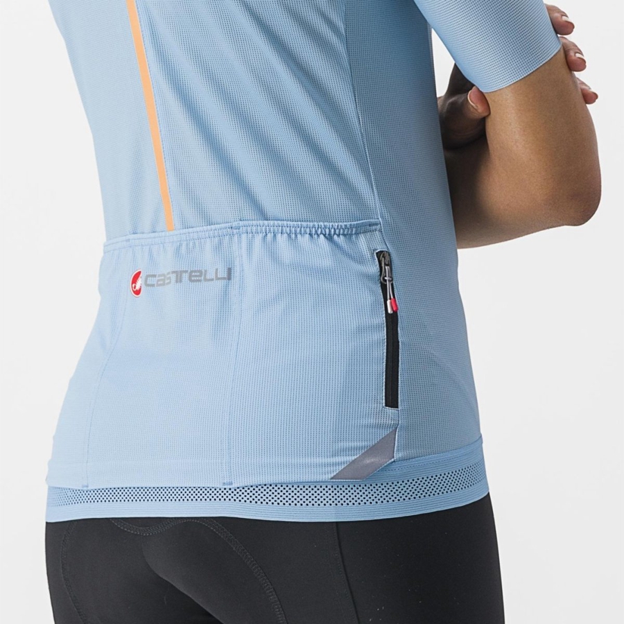 Blue Castelli ENDURANCE W Women Jersey | LYA854130