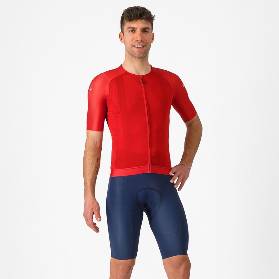 Blue Castelli FREE AERO RC Men Bib Shorts | MLW178694