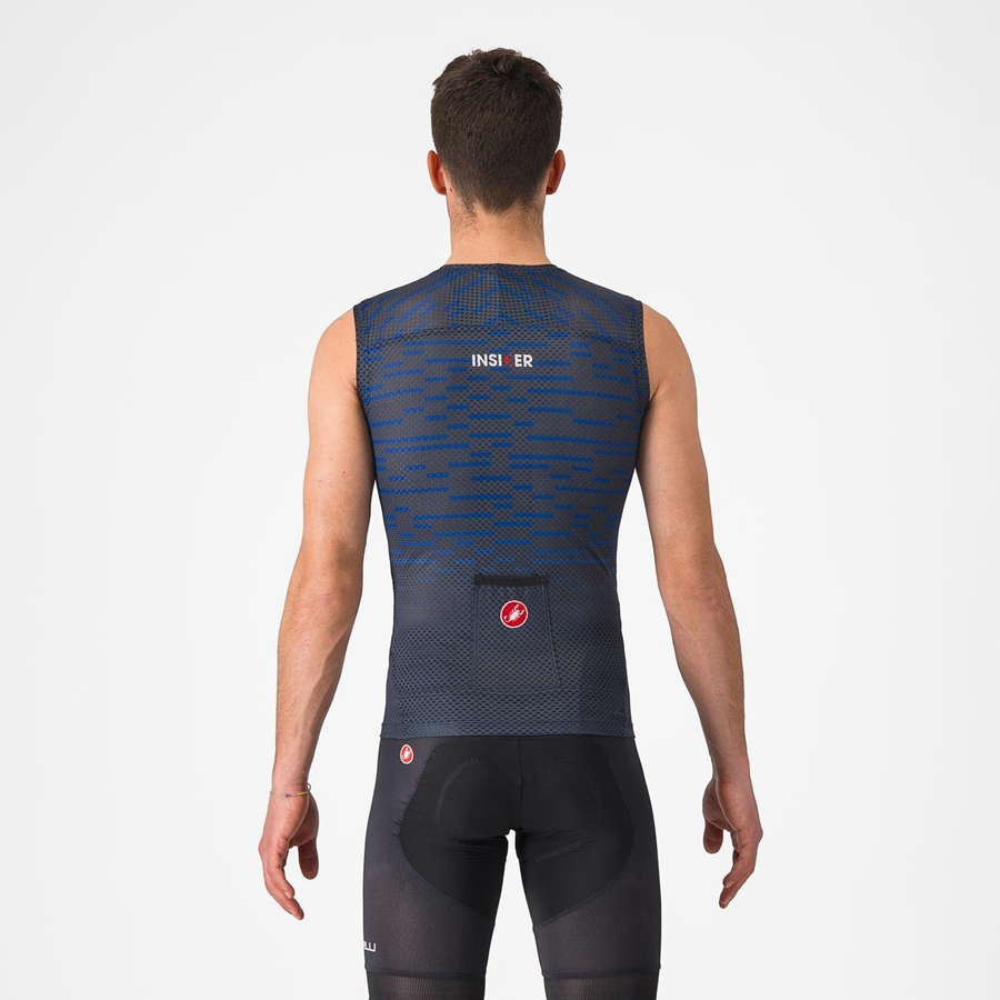 Blue Castelli INSIDER SLEEVELESS Men Jersey | QHJ283076