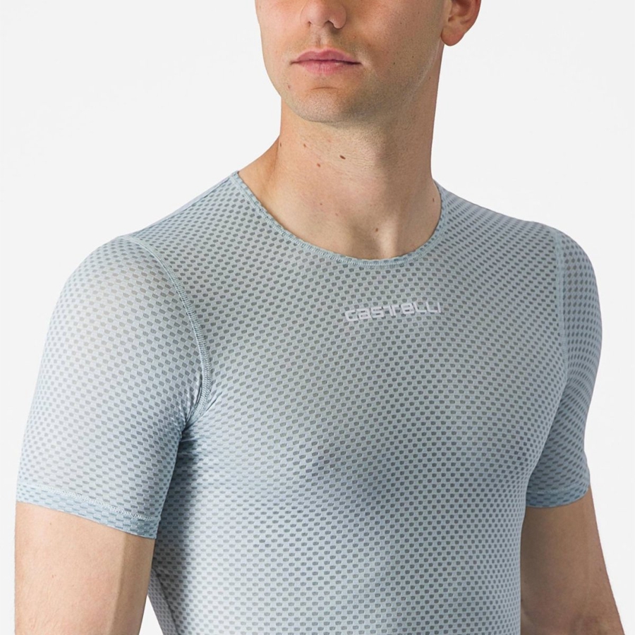 Blue Castelli PRO MESH 2.0 SHORT SLEEVE Men Base Layer | NTX231698