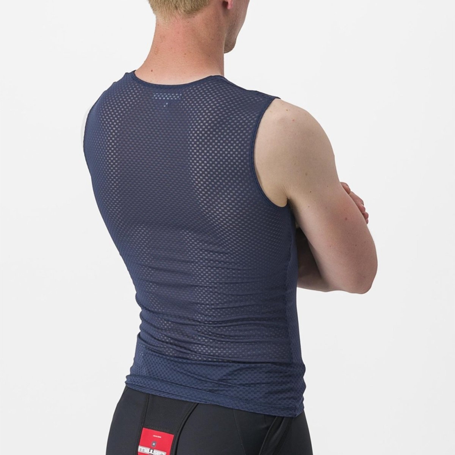 Blue Castelli PRO MESH 2.0 SLEEVELESS Men Base Layer | BEQ206741