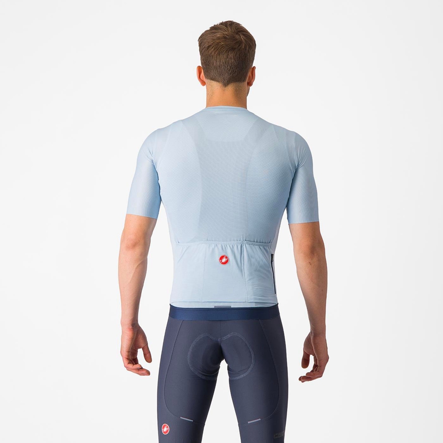 Blue / Blue Castelli ESPRESSO Men Jersey | IER164832