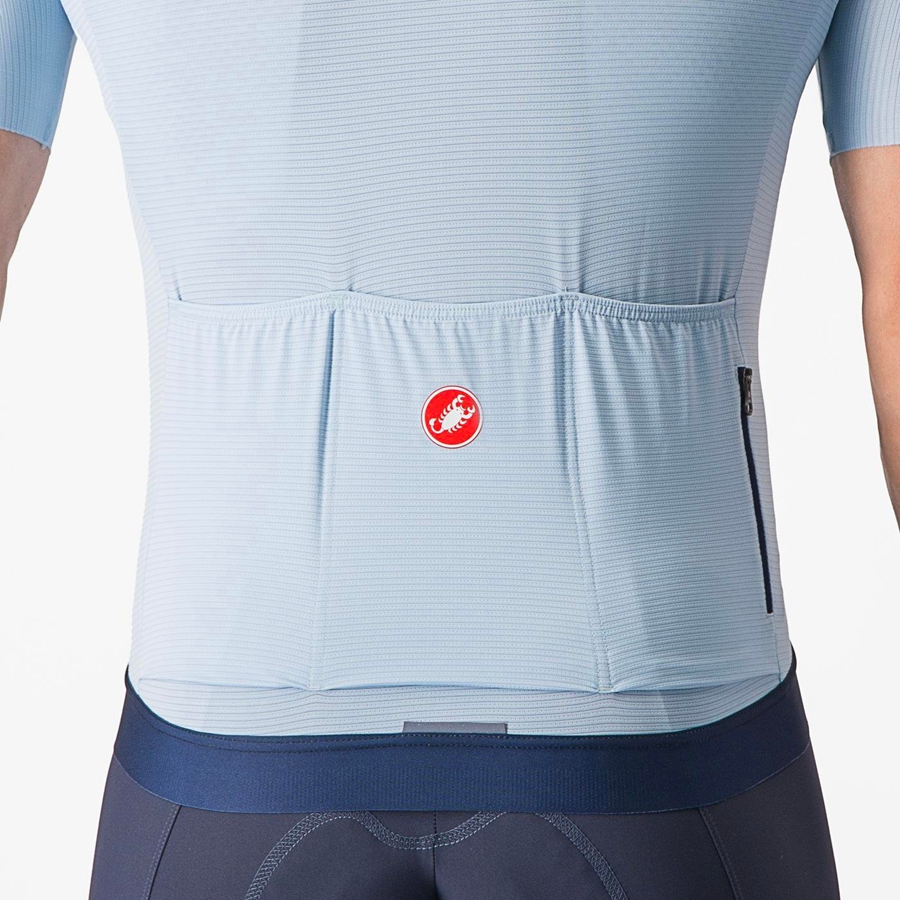 Blue / Blue Castelli ESPRESSO Men Jersey | IER164832