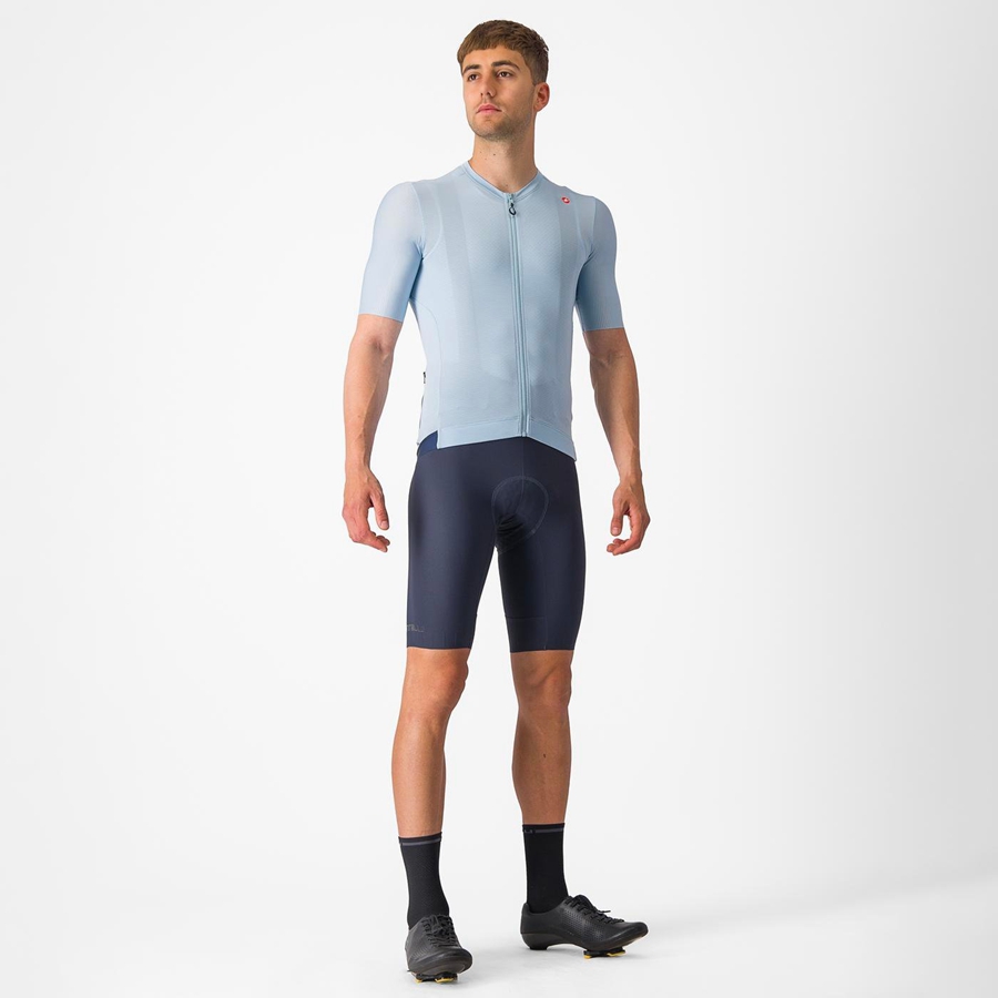 Blue / Blue Castelli ESPRESSO Men Jersey | IER164832