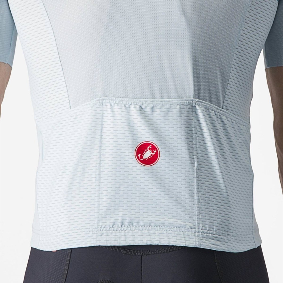 Blue / Blue / Grey Castelli TRADIZIONE Men Jersey | LYO124705