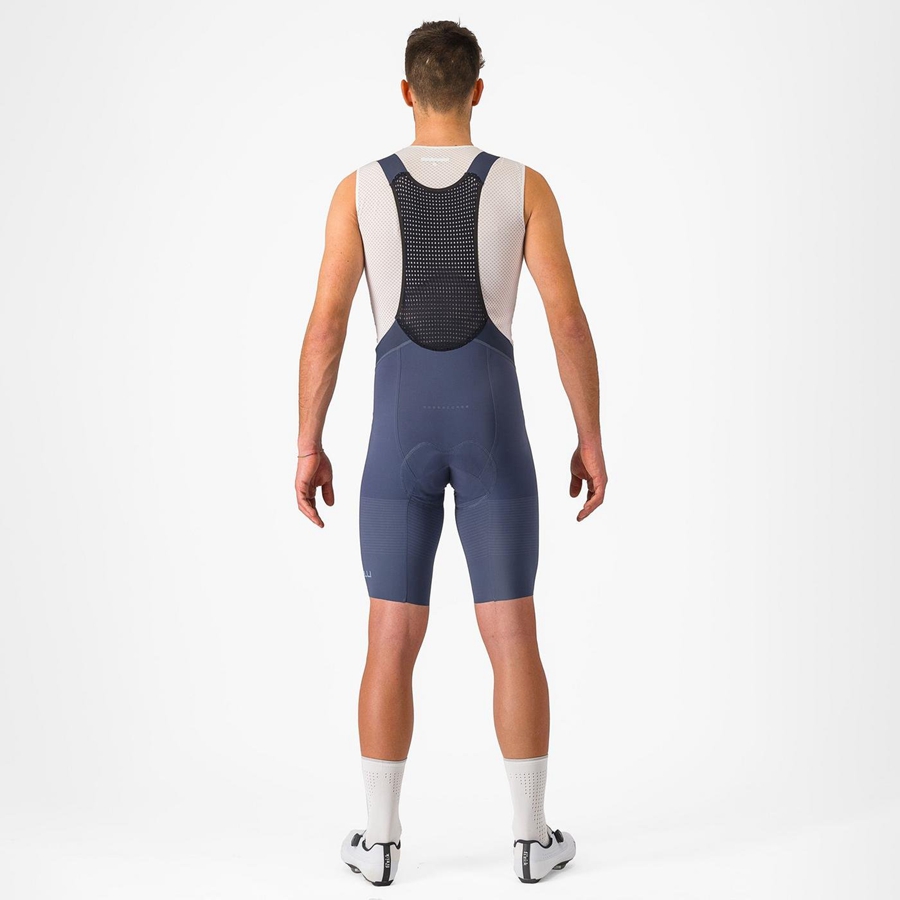 Blue / Grey Blue Castelli PREMIO Men Bib Shorts | NAY569480