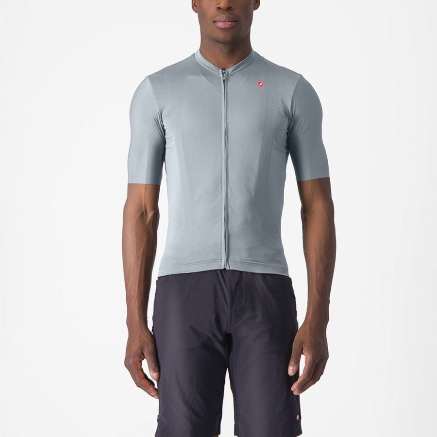 Blue / Grey Castelli UNLIMITED ENTRATA 2 Men Jersey | JQI607198