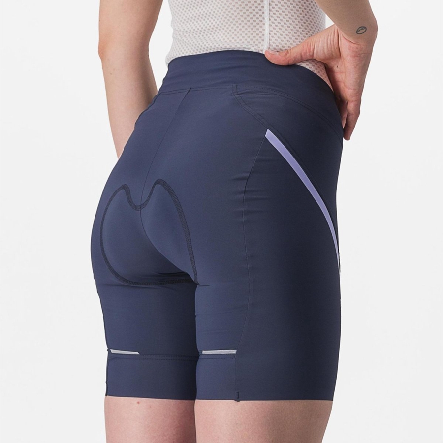 Blue / Purple White Castelli VELOCISSIMA 3 Women Shorts | SCP097426