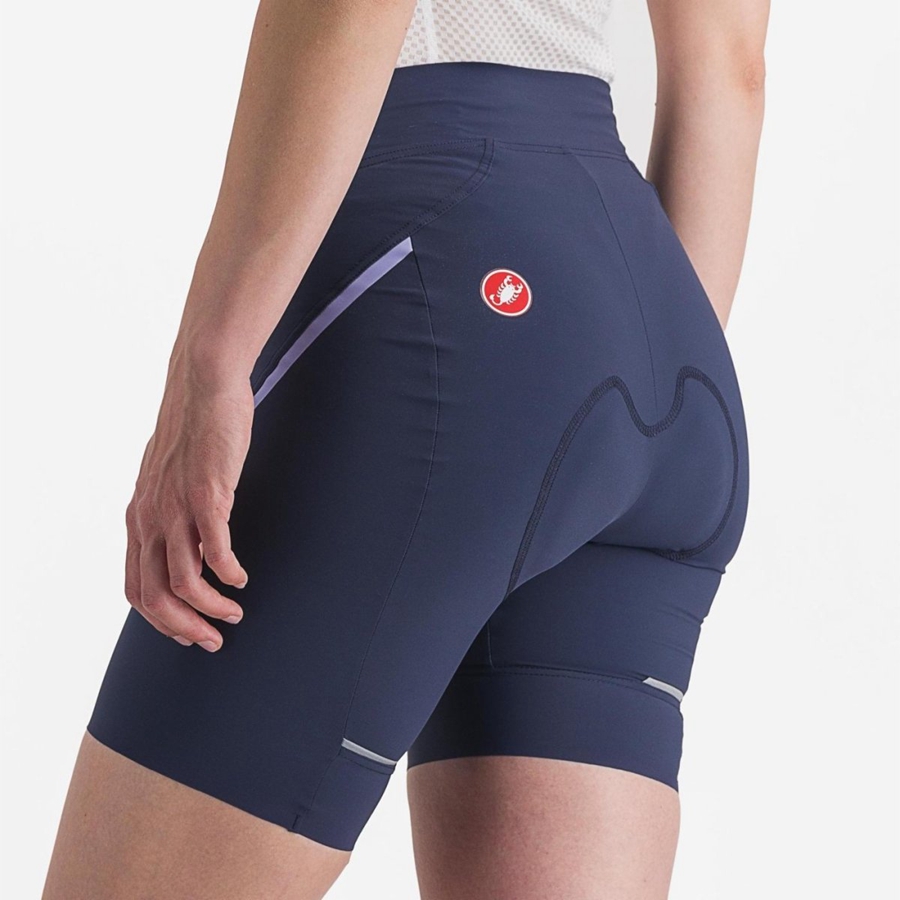 Blue / Purple White Castelli VELOCISSIMA 3 Women Shorts | SCP097426