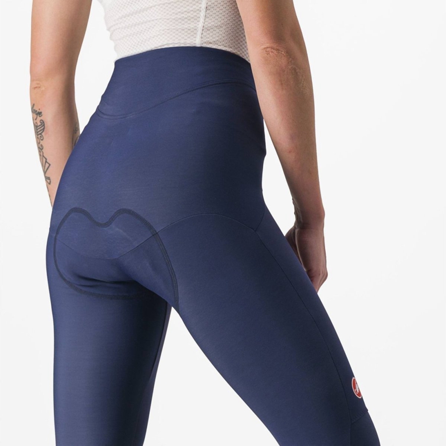 Blue / Silver Castelli SORPASSO RoS W Women Leggings | RGB517902